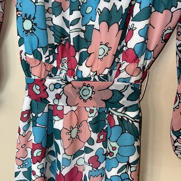 NEW Charles Henry Floral Off The Shoulder Chiffon Maxi Dress XS -Small - Picture 11 of 16